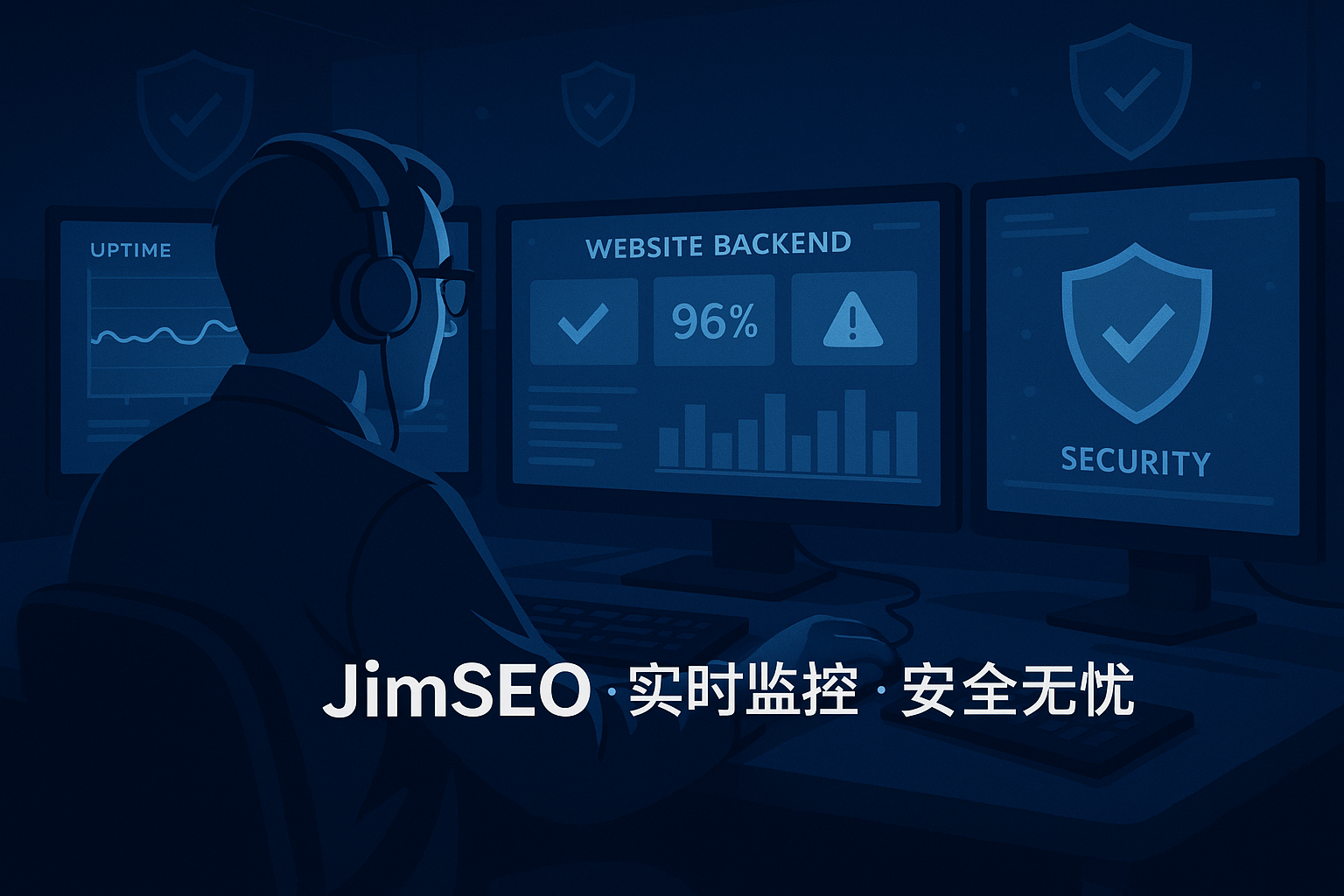 JimSEO 实时监控网站状态。